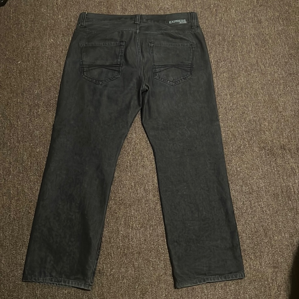 Black, Express jeans size 34/30 Loose fit boot cut